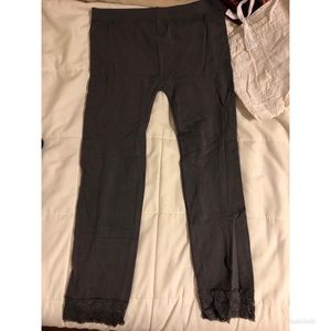 Gray leggings